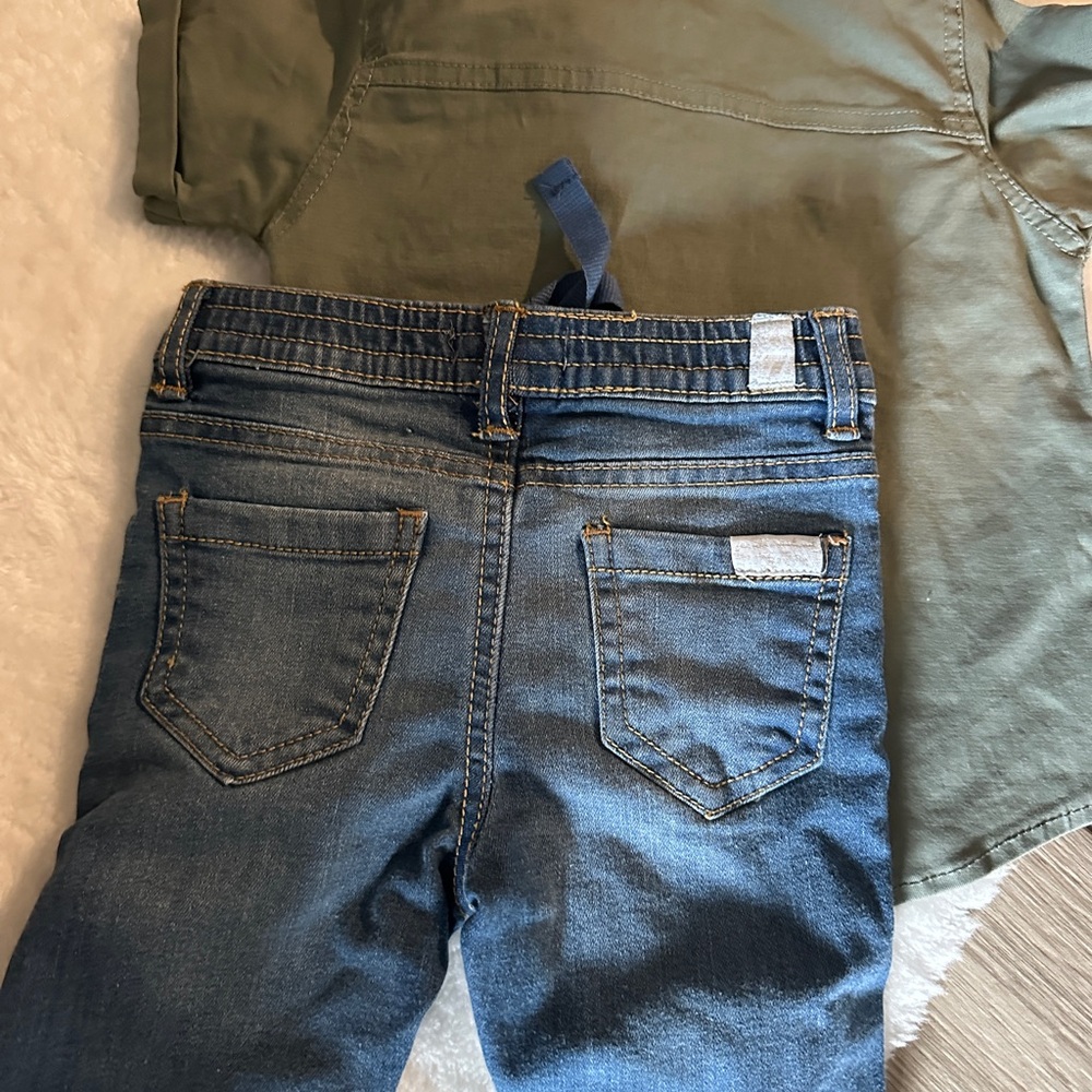 7 For All Mankind Classic Blue Kids Jeans & top set